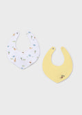 Set 2 Bavaglini Cotone Gialli 9073/35 corredino e abbigliamento neonato | NANU' BABY