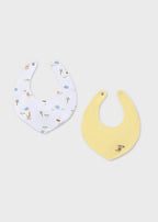 Set 2 Bavaglini Cotone Gialli 9073/35 corredino e abbigliamento neonato | NANU' BABY
