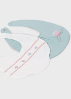 Set 2 Bavaglini Cotone Verdi 9077/43 corredino e abbigliamento neonato | NANU' BABY