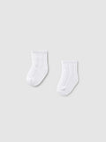 Set 2 calzini eleganti Bianco 9863 /B corredino e abbigliamento neonato | NANU' BABY