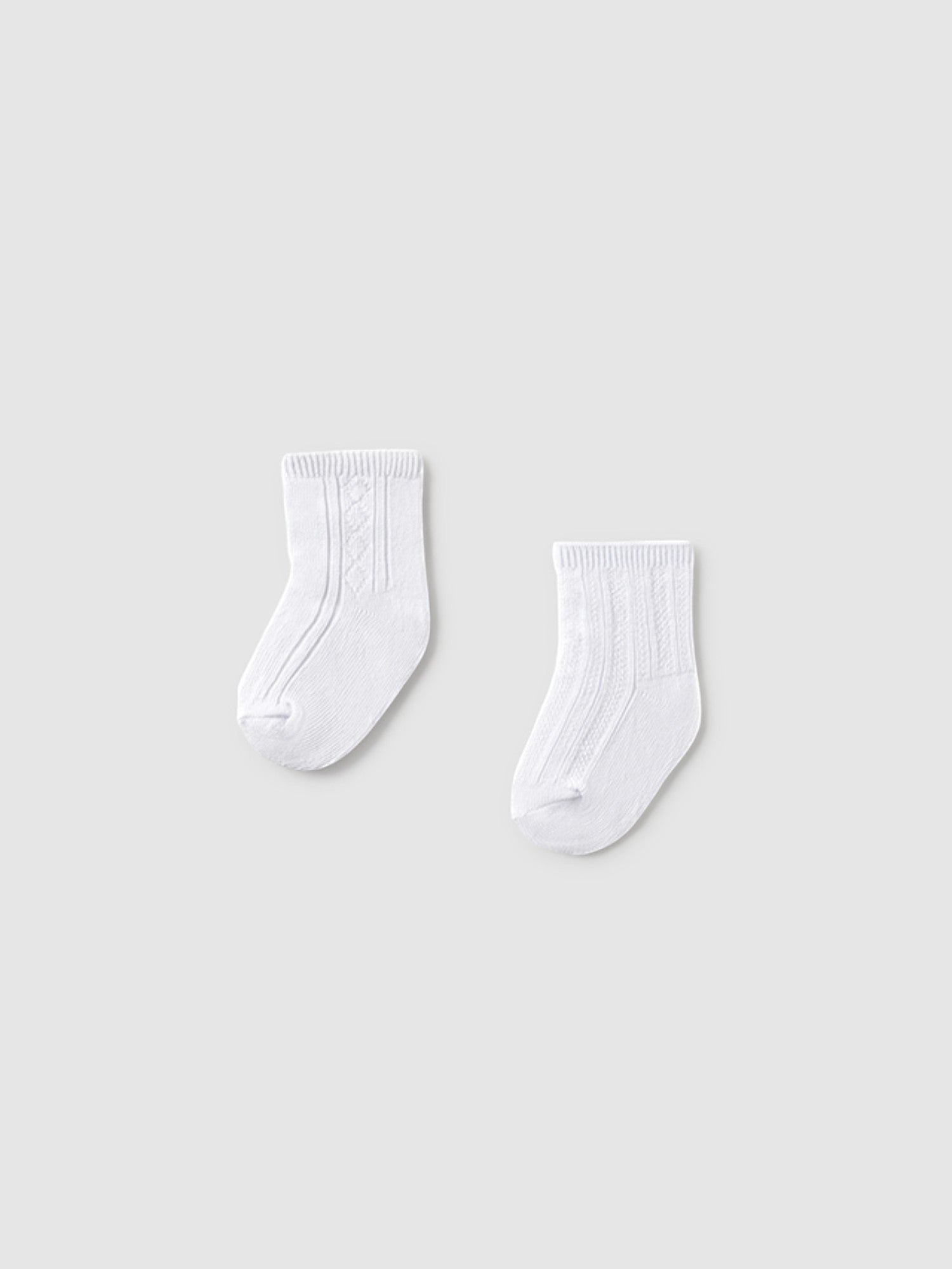 Set 2 calzini eleganti Bianco 9863 /B corredino e abbigliamento neonato | NANU' BABY