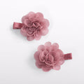 Set 2 fermagli fiori chiffon Bimba Rosa 5967/31 corredino e abbigliamento neonato | NANU' BABY