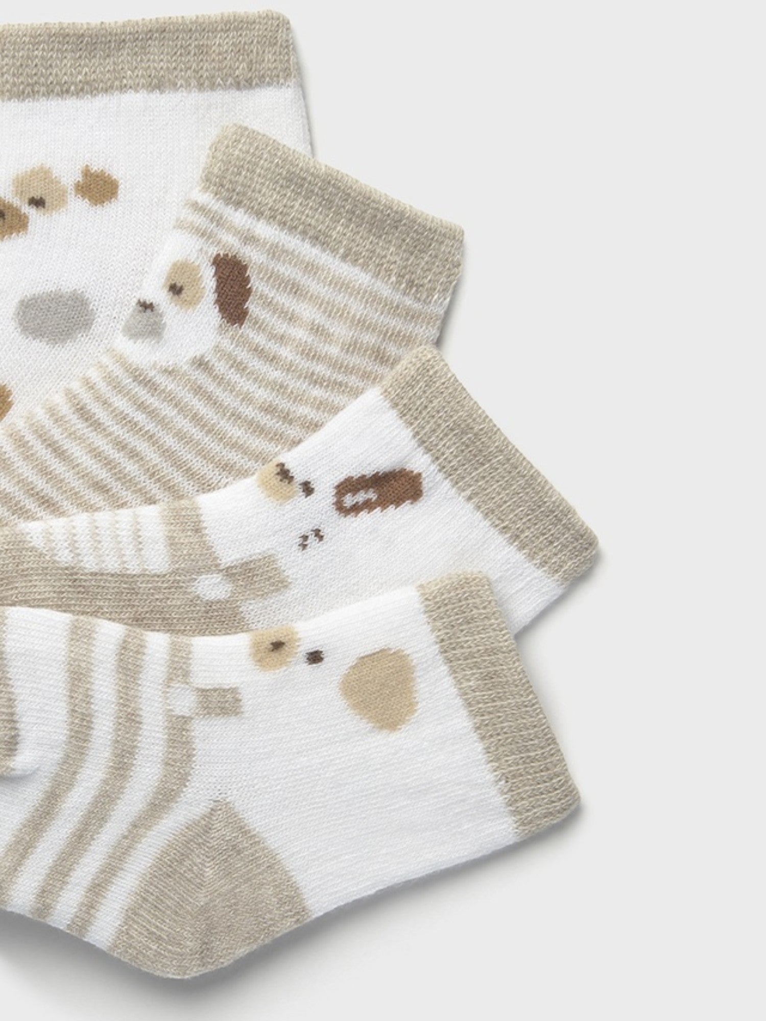 Set 4 calze Avorio 9862 /A corredino e abbigliamento neonato | NANU' BABY