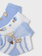 Set 4 calze Azzurro 9706/A corredino e abbigliamento neonato | NANU' BABY