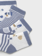 Set 4 calze Azzurro 9862 /AZ corredino e abbigliamento neonato | NANU' BABY