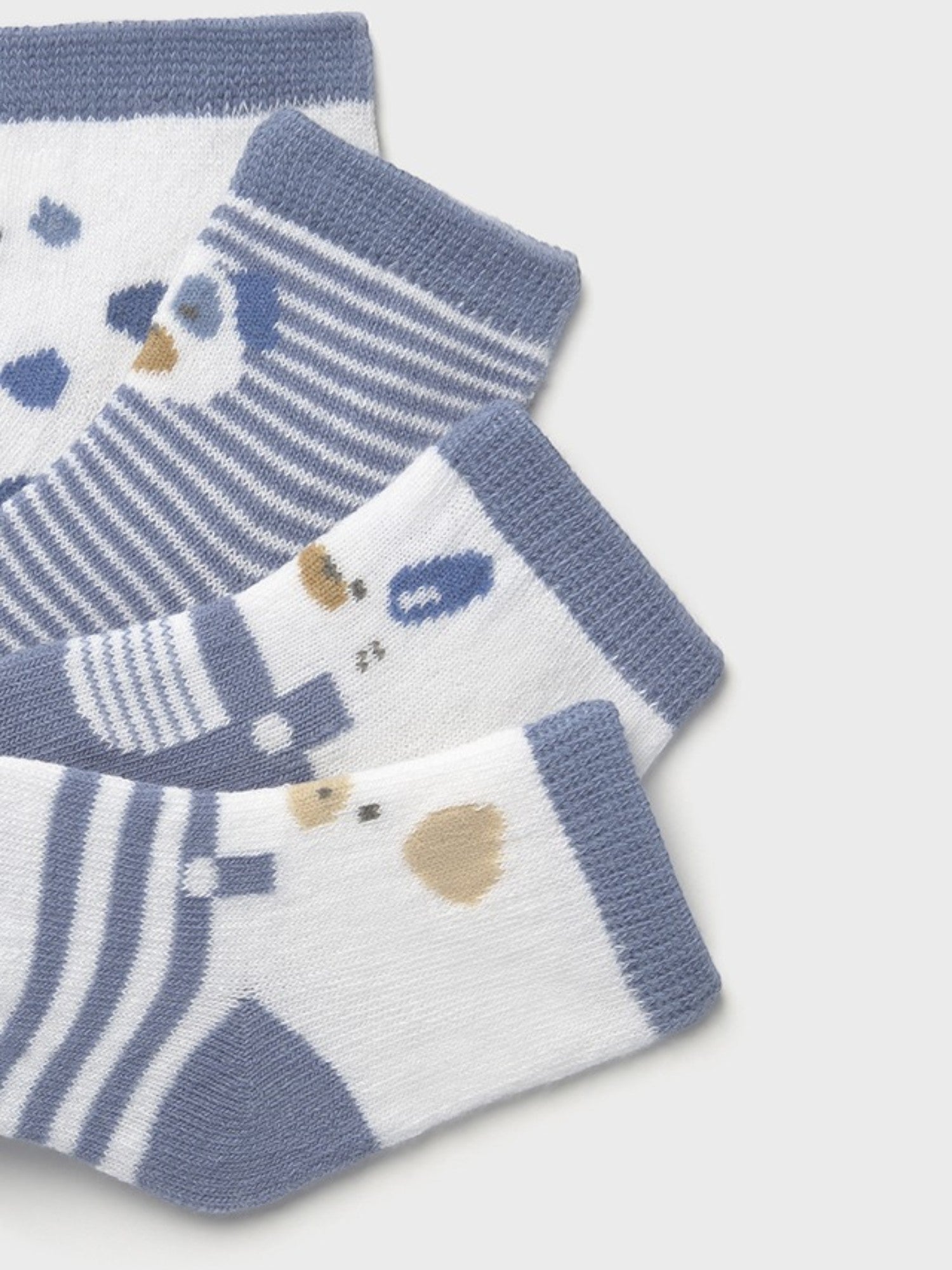 Set 4 calze Azzurro 9862 /AZ corredino e abbigliamento neonato | NANU' BABY