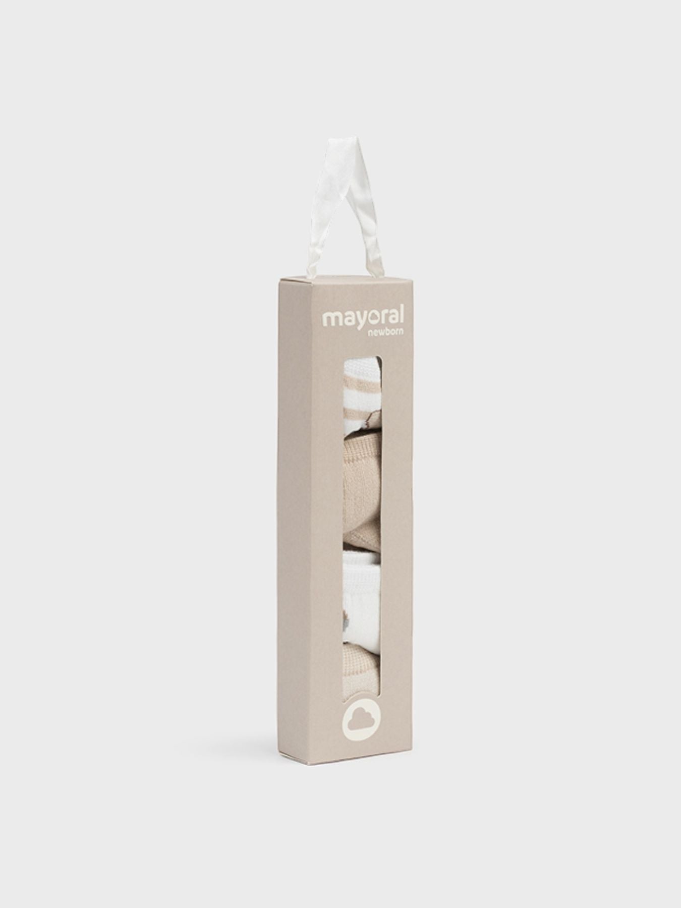 Set 4 calze Beige 9706/L corredino e abbigliamento neonato | NANU' BABY