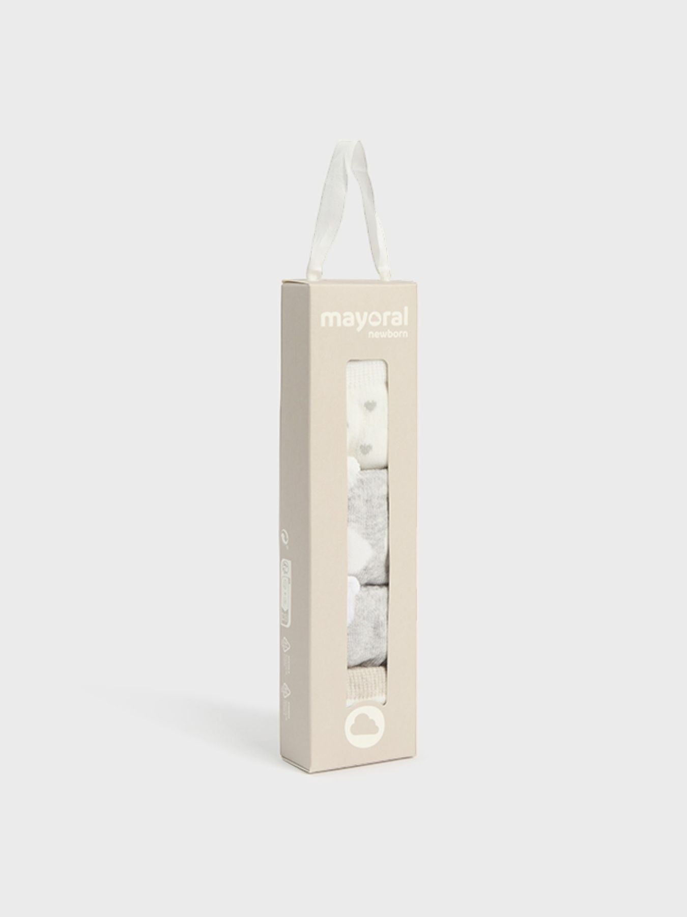 Set 4 calze Beige 9711/L corredino e abbigliamento neonato | NANU' BABY