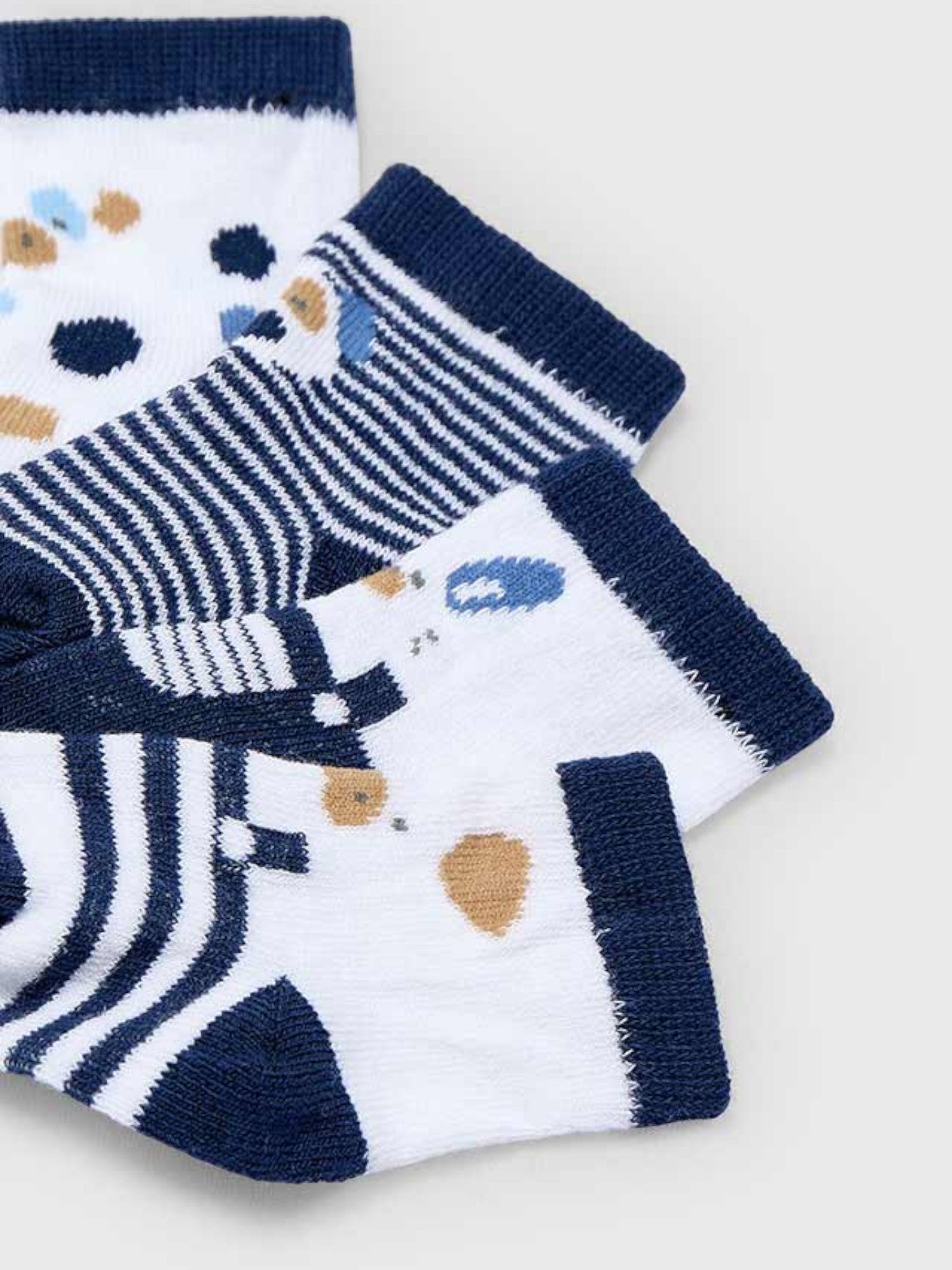 Set 4 calze Blu 9862 /BL corredino e abbigliamento neonato | NANU' BABY