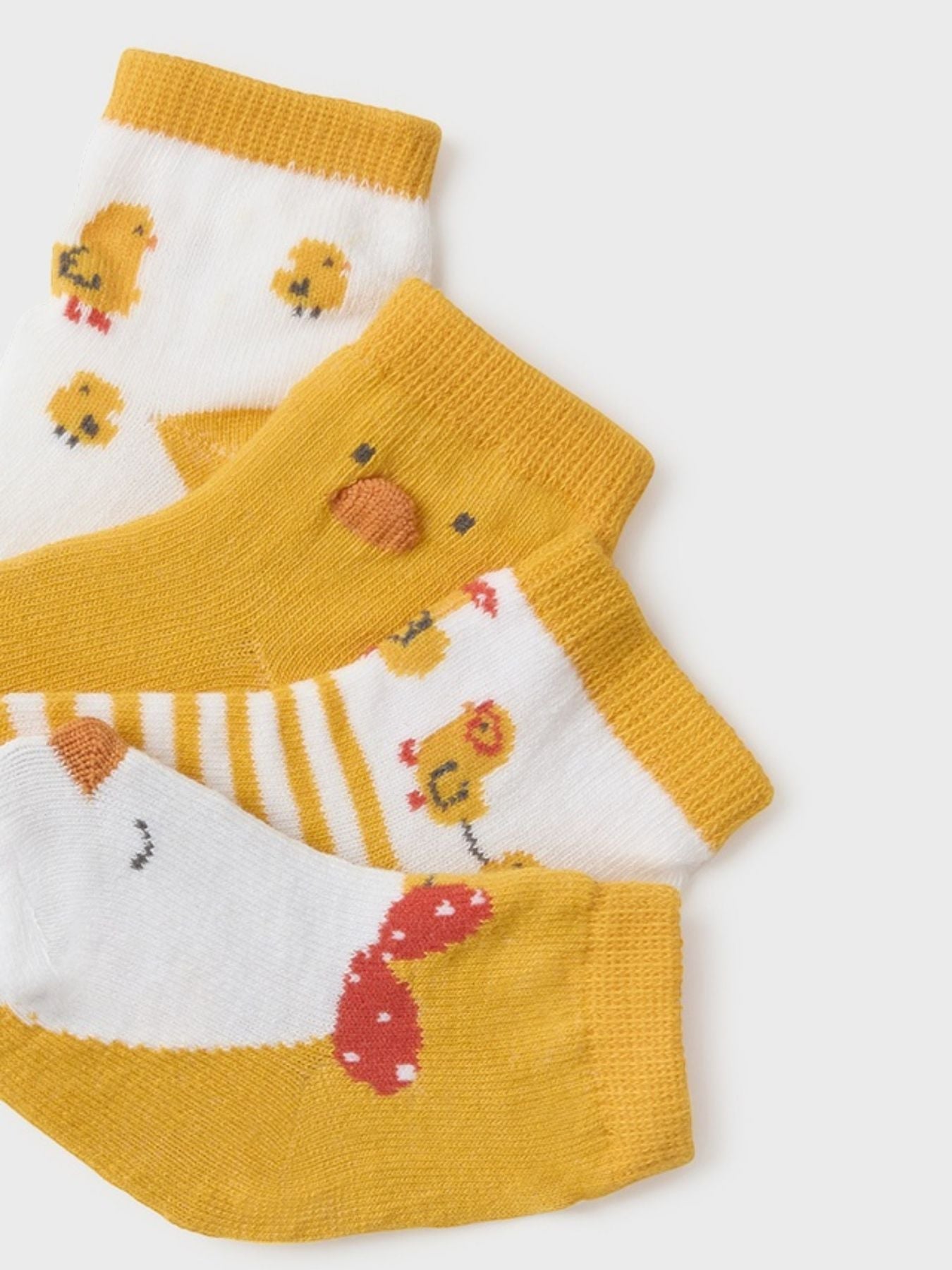 Set 4 calze Giallo 9711/M corredino e abbigliamento neonato | NANU' BABY