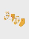 Set 4 calze Giallo 9711/M corredino e abbigliamento neonato | NANU' BABY