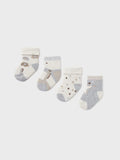 Set 4 calze Grigio 1D - 9759/GR corredino e abbigliamento neonato | NANU' BABY