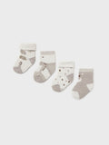 Set 4 calze Marrone 1D - 9759/MR corredino e abbigliamento neonato | NANU' BABY