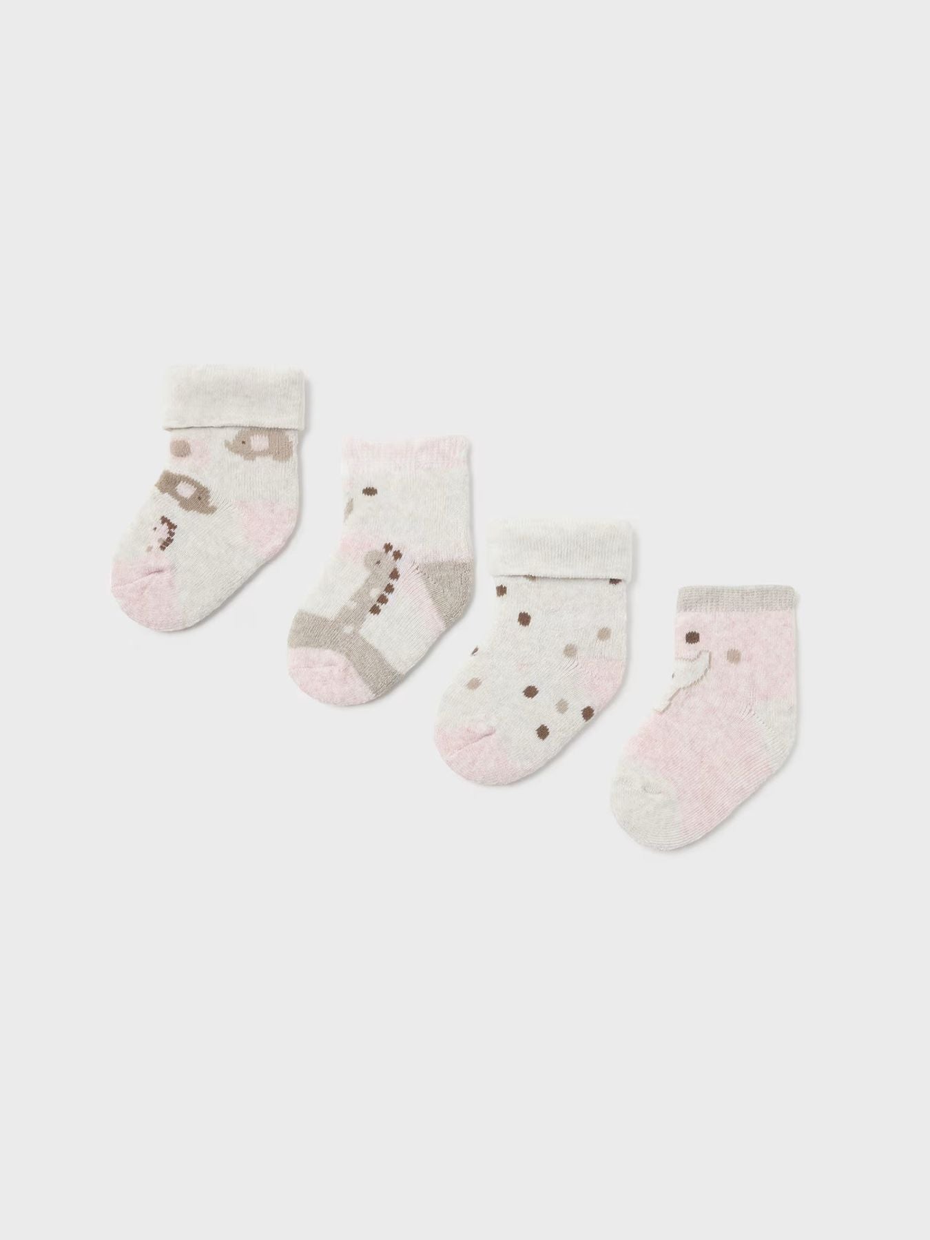 Set 4 calze ROSA 1D - 9759/RB corredino e abbigliamento neonato | NANU' BABY