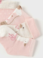 Set 4 calze ROSA 2G - 9762/RB corredino e abbigliamento neonato | NANU' BABY