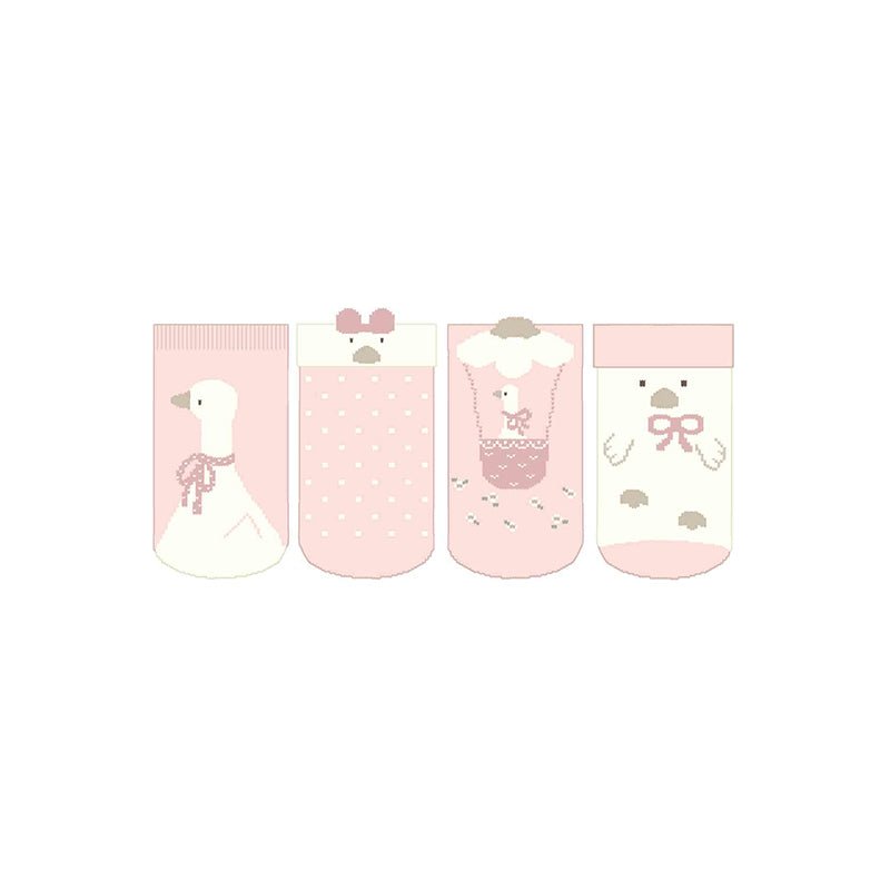 Set 4 calze ROSA 2G - 9762/RB corredino e abbigliamento neonato | NANU' BABY