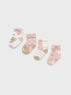 Set 4 calze ROSA 9867 /RB corredino e abbigliamento neonato | NANU' BABY