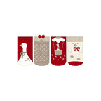 Set 4 calze ROSSO 2G - 9762/RS corredino e abbigliamento neonato | NANU' BABY