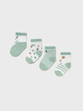 Set 4 calze VERDE 9862 /V corredino e abbigliamento neonato | NANU' BABY