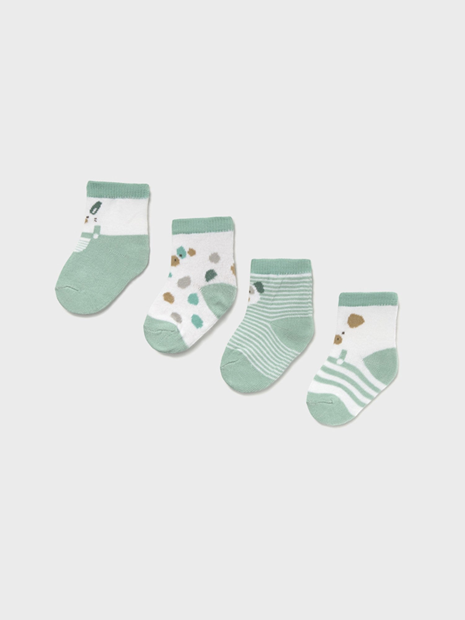 Set 4 calze VERDE 9862 /V corredino e abbigliamento neonato | NANU' BABY