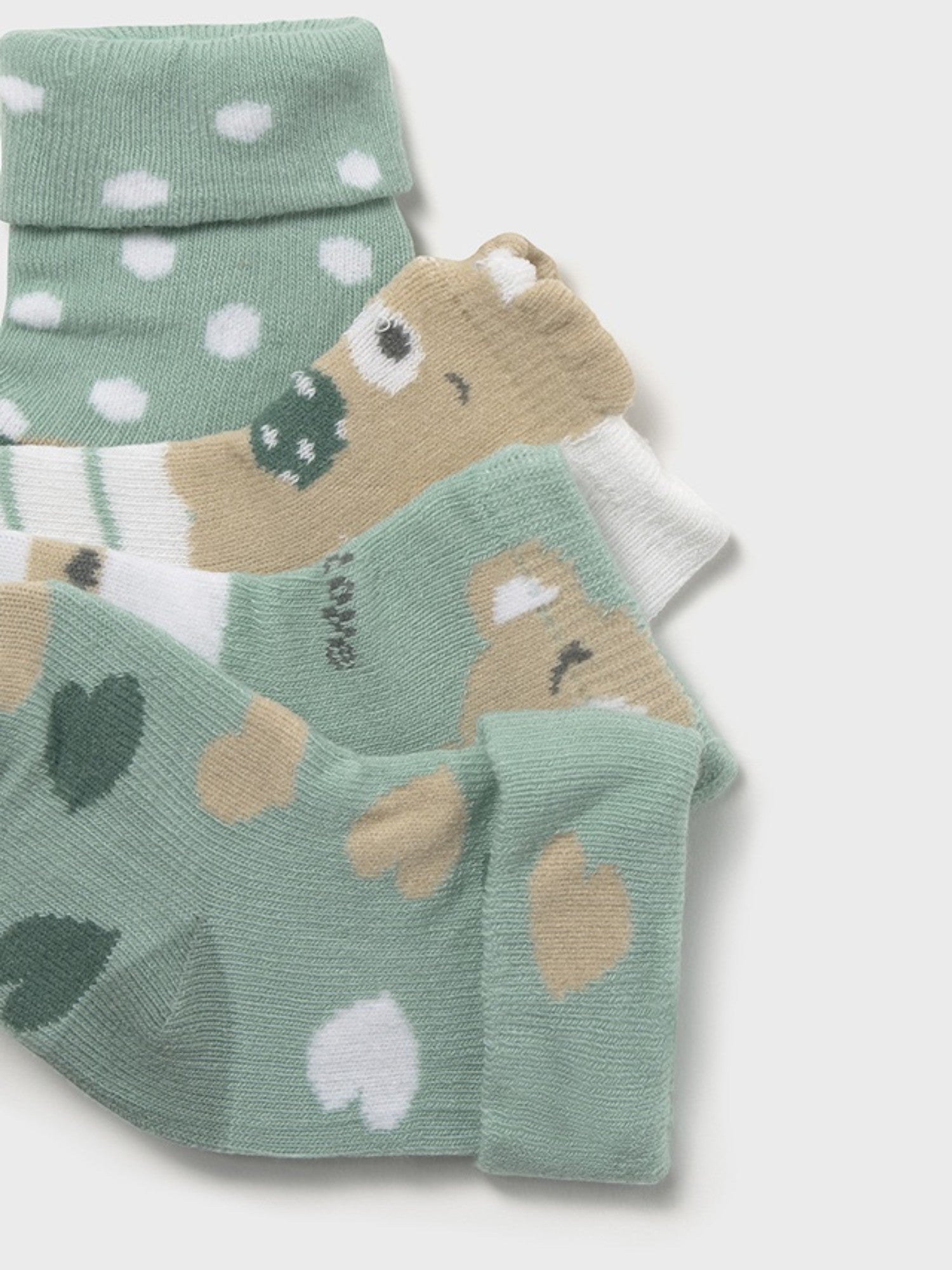 Set 4 calze VERDE 9867 /V corredino e abbigliamento neonato | NANU' BABY