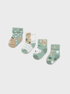 Set 4 calze VERDE 9867 /V corredino e abbigliamento neonato | NANU' BABY