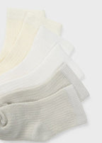 Set 6 calzini Bianco 9707/B corredino e abbigliamento neonato | NANU' BABY