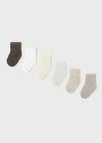 Set 6 calzini Natural 1C - 9758/N corredino e abbigliamento neonato | NANU' BABY