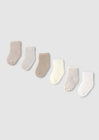Set 6 calzini Natural 9860 /N corredino e abbigliamento neonato | NANU' BABY