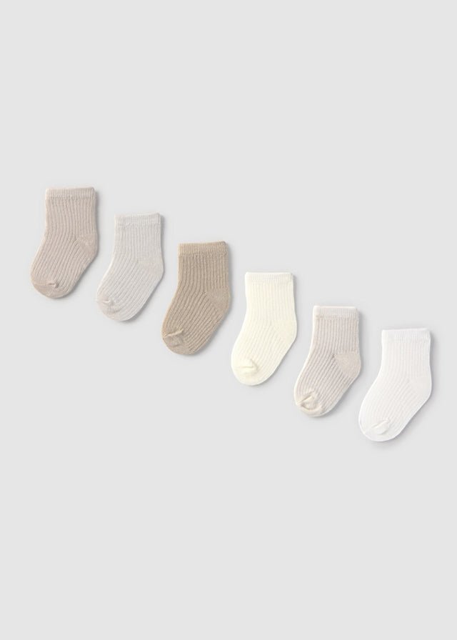 Set 6 calzini Natural 9860 /N corredino e abbigliamento neonato | NANU' BABY