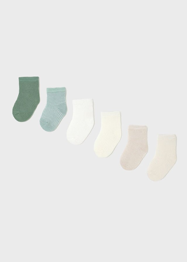 Set 6 calzini VERDE 9860 /V corredino e abbigliamento neonato | NANU' BABY