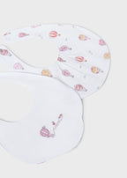Set Bavaglini Cotone Bianco 9077/45 corredino e abbigliamento neonato | NANU' BABY