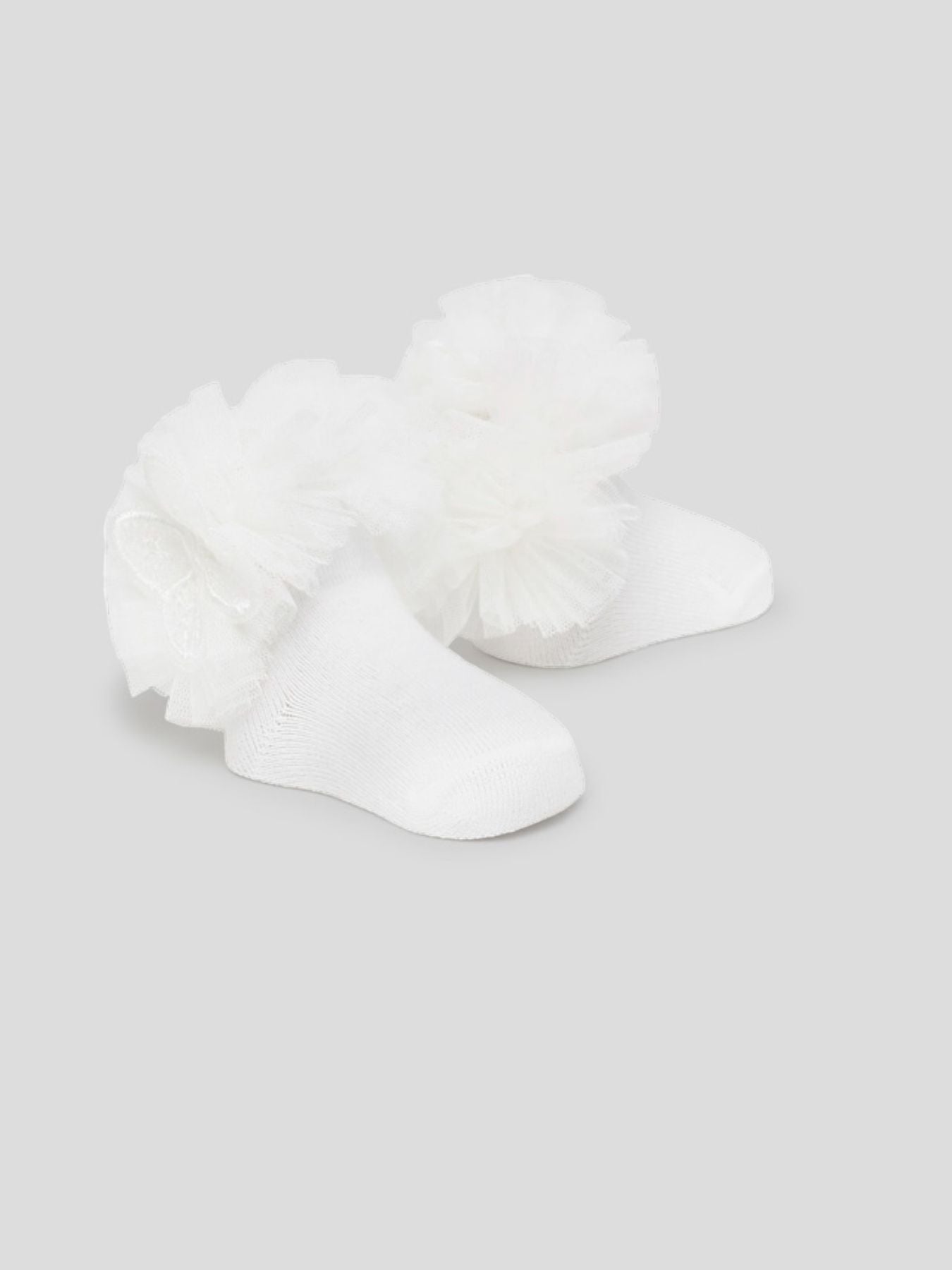 Set calzini con cerchietto Bianco 9710 corredino e abbigliamento neonato | NANU' BABY