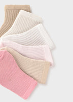 Set Calzini Cotone Rosa 9046/59 corredino e abbigliamento neonato | NANU' BABY