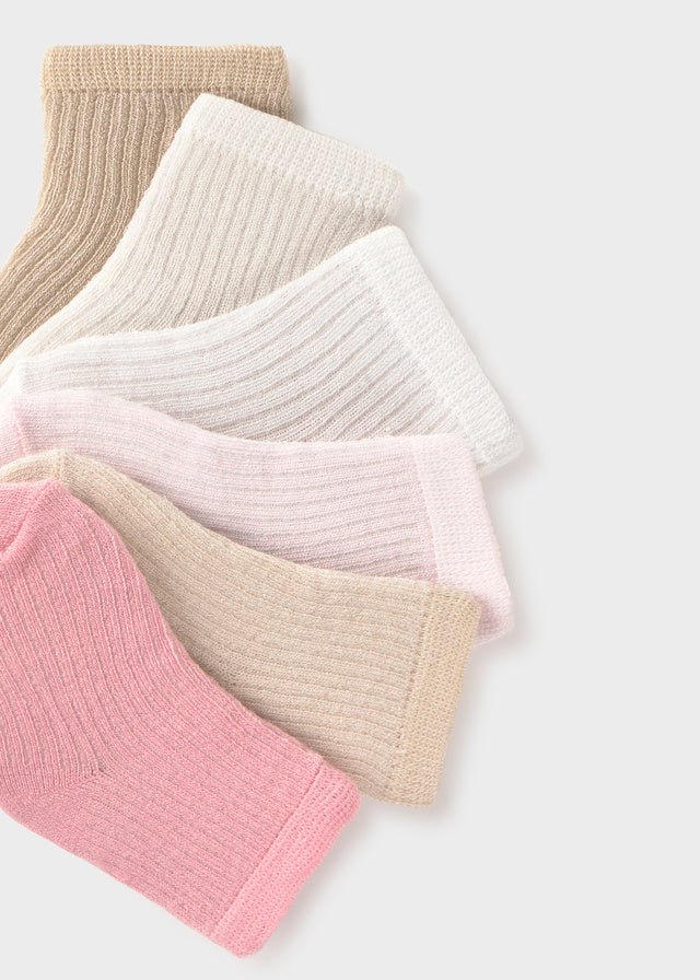 Set Calzini Cotone Rosa 9046/59 corredino e abbigliamento neonato | NANU' BABY