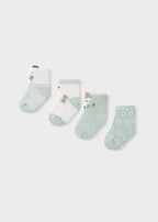 Set Cotone Calze Verde 9054/50 corredino e abbigliamento neonato | NANU' BABY