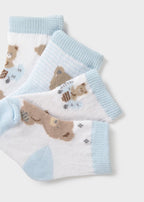 Set Cotone Calzini Turchese 9049/37 corredino e abbigliamento neonato | NANU' BABY