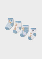 Set Cotone Calzini Turchese 9049/40 corredino e abbigliamento neonato | NANU' BABY