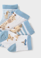 Set Cotone Calzini Turchese 9049/40 corredino e abbigliamento neonato | NANU' BABY