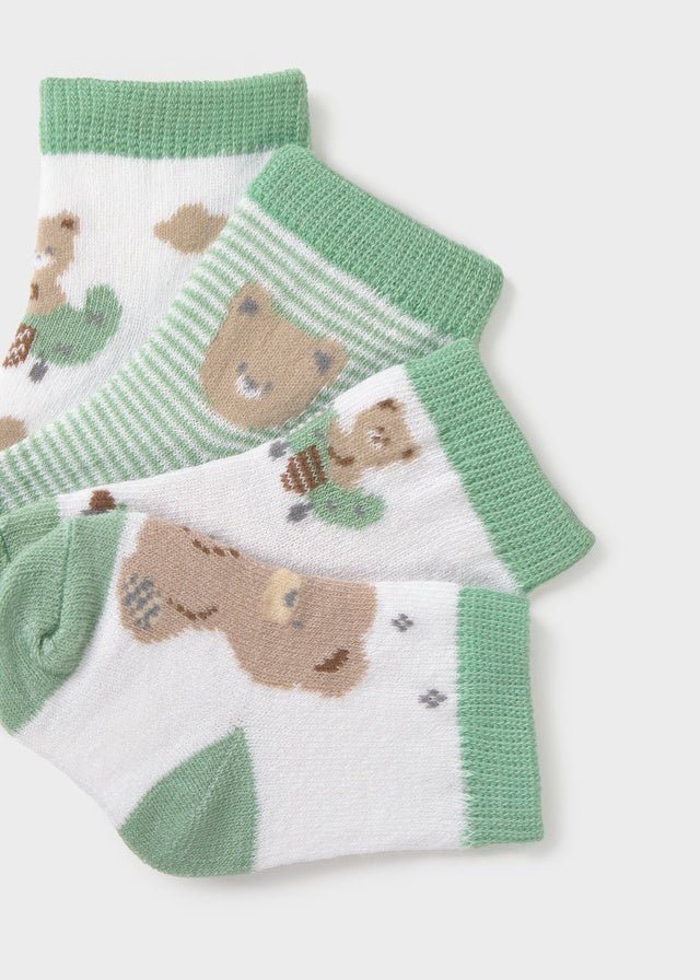 Set Cotone Calzini Verde 9049/39 corredino e abbigliamento neonato | NANU' BABY