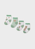Set Cotone Calzini Verde 9049/39 corredino e abbigliamento neonato | NANU' BABY