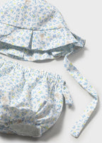 Set Cotone Culotte Cappello Turchese 9004/26 corredino e abbigliamento neonato | NANU' BABY