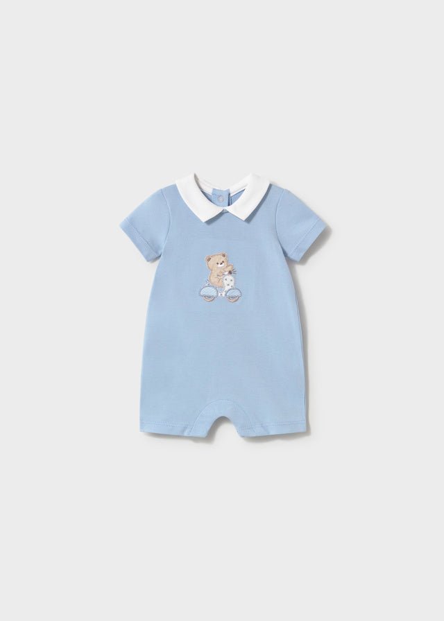 Set Cotone Pagliaccetti Turchese 1715/93 corredino e abbigliamento neonato | NANU' BABY