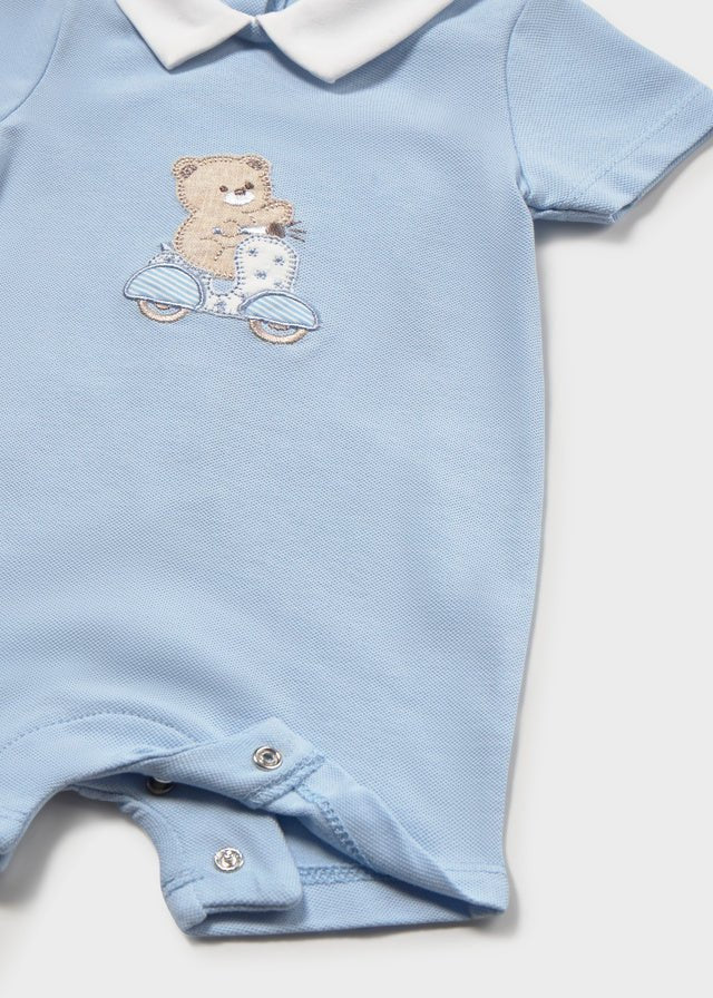 Set Cotone Pagliaccetti Turchese 1715/93 corredino e abbigliamento neonato | NANU' BABY