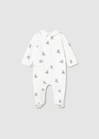 Set Cotone Pagliaccetti Turchese 1716/93 corredino e abbigliamento neonato | NANU' BABY