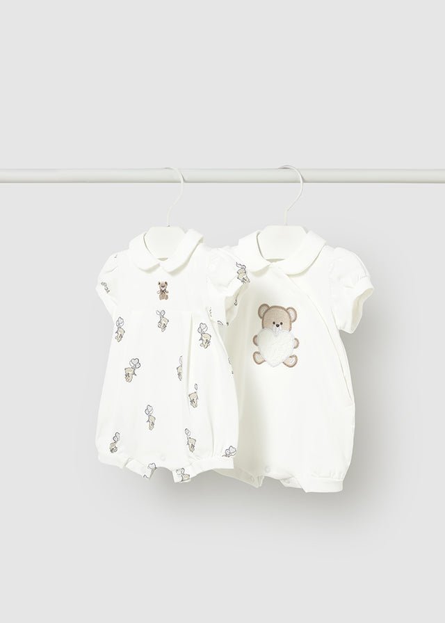 Set Cotone Tutine Avorio 1704/88 corredino e abbigliamento neonato | NANU' BABY