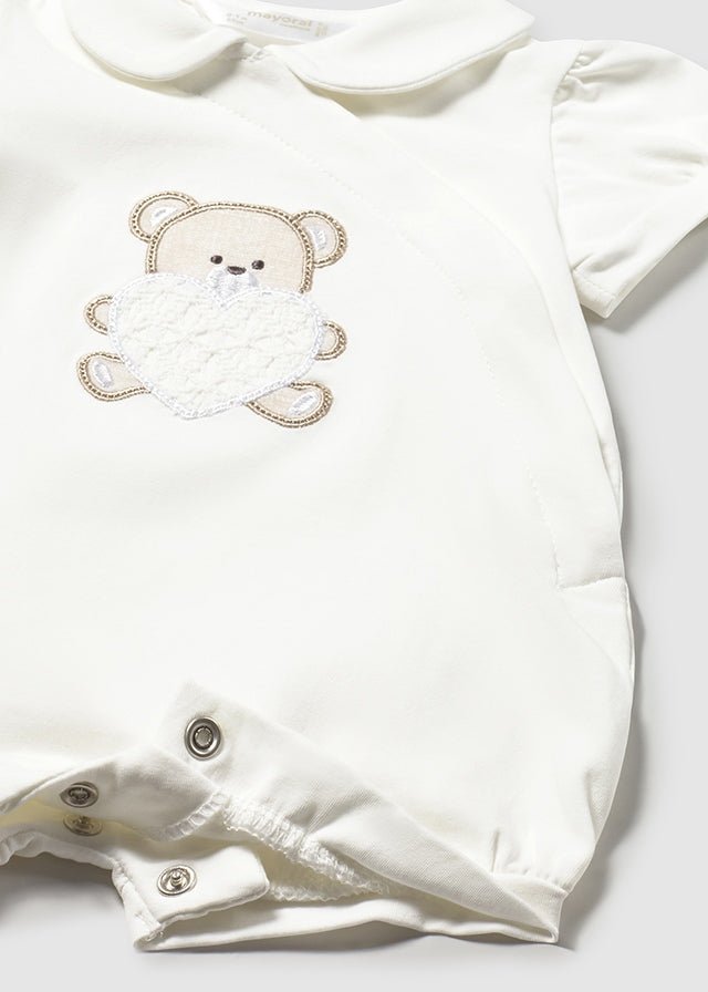 Set Cotone Tutine Avorio 1704/88 corredino e abbigliamento neonato | NANU' BABY