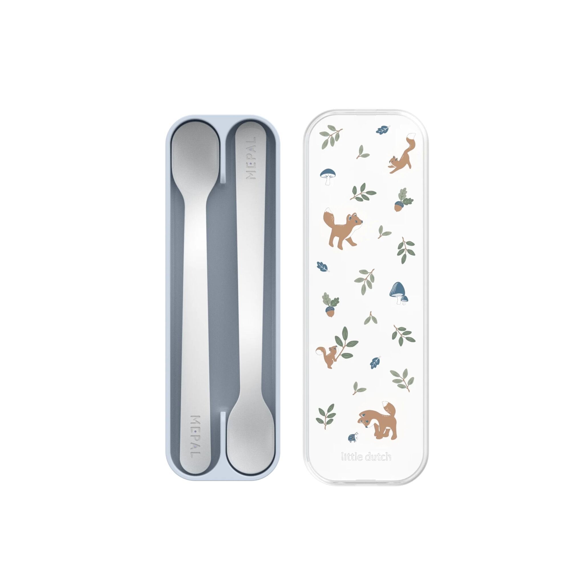 Set cucchiai 2 pezzi Blu 108032065408 corredino e abbigliamento neonato | NANU' BABY