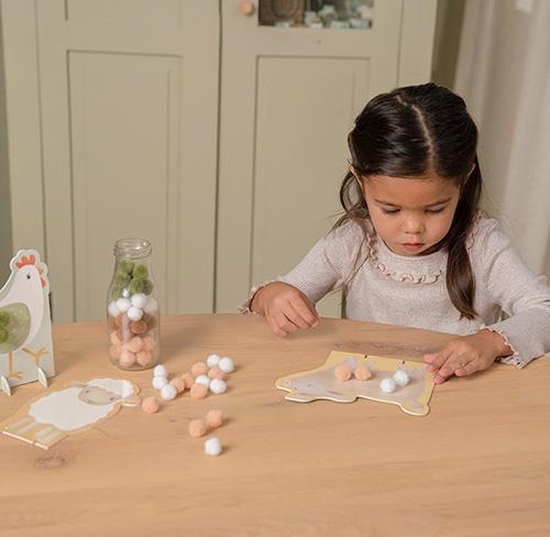 Set di bricolage Pom - pom Piccola fattoria MULTICOLORE 125667 corredino e abbigliamento neonato | NANU' BABY