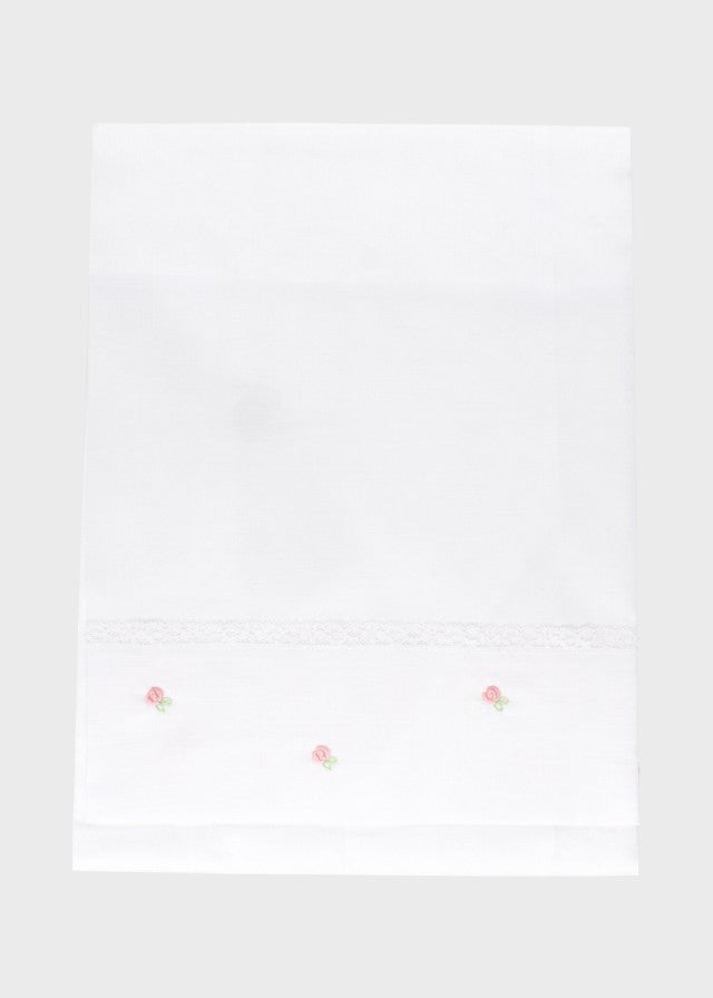 Set Lenzuolino Fiorellini Rosa EK13LE corredino e abbigliamento neonato | NANU' BABY